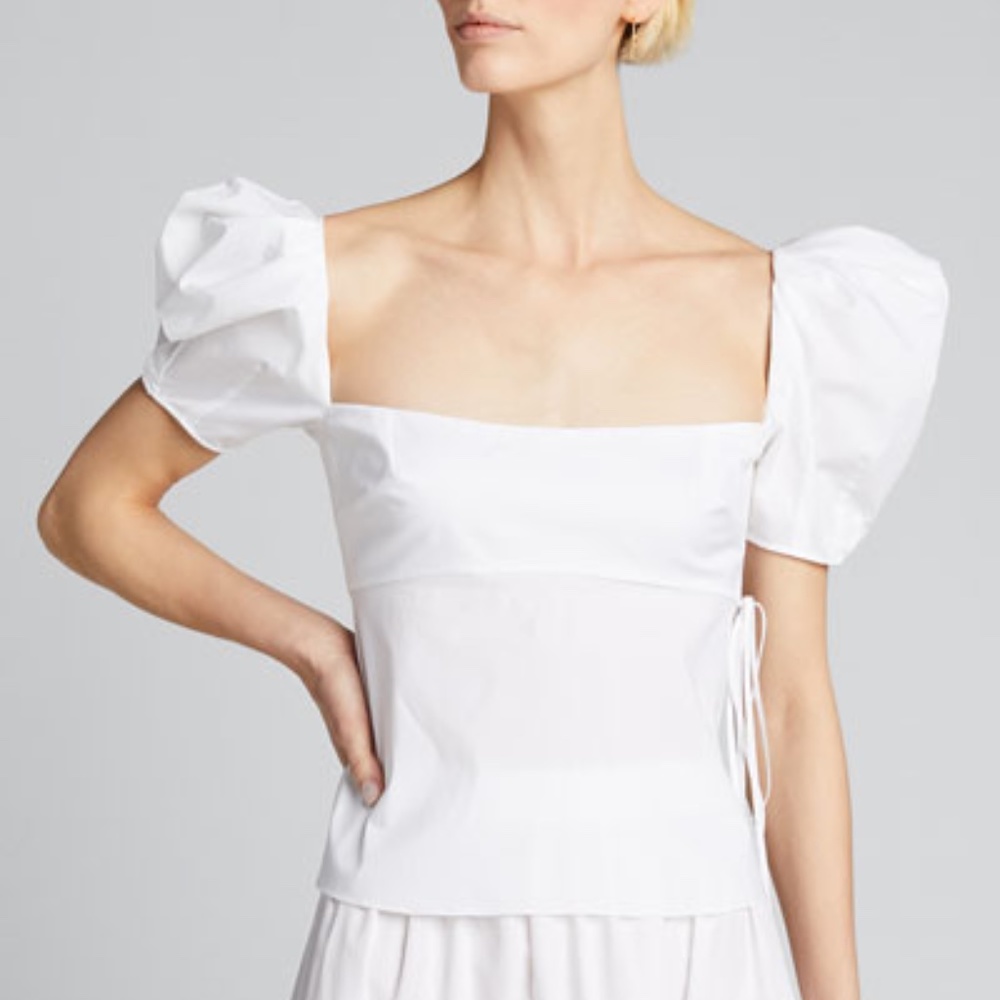 BROCK COLLECTION Cotton Square-Neck Top